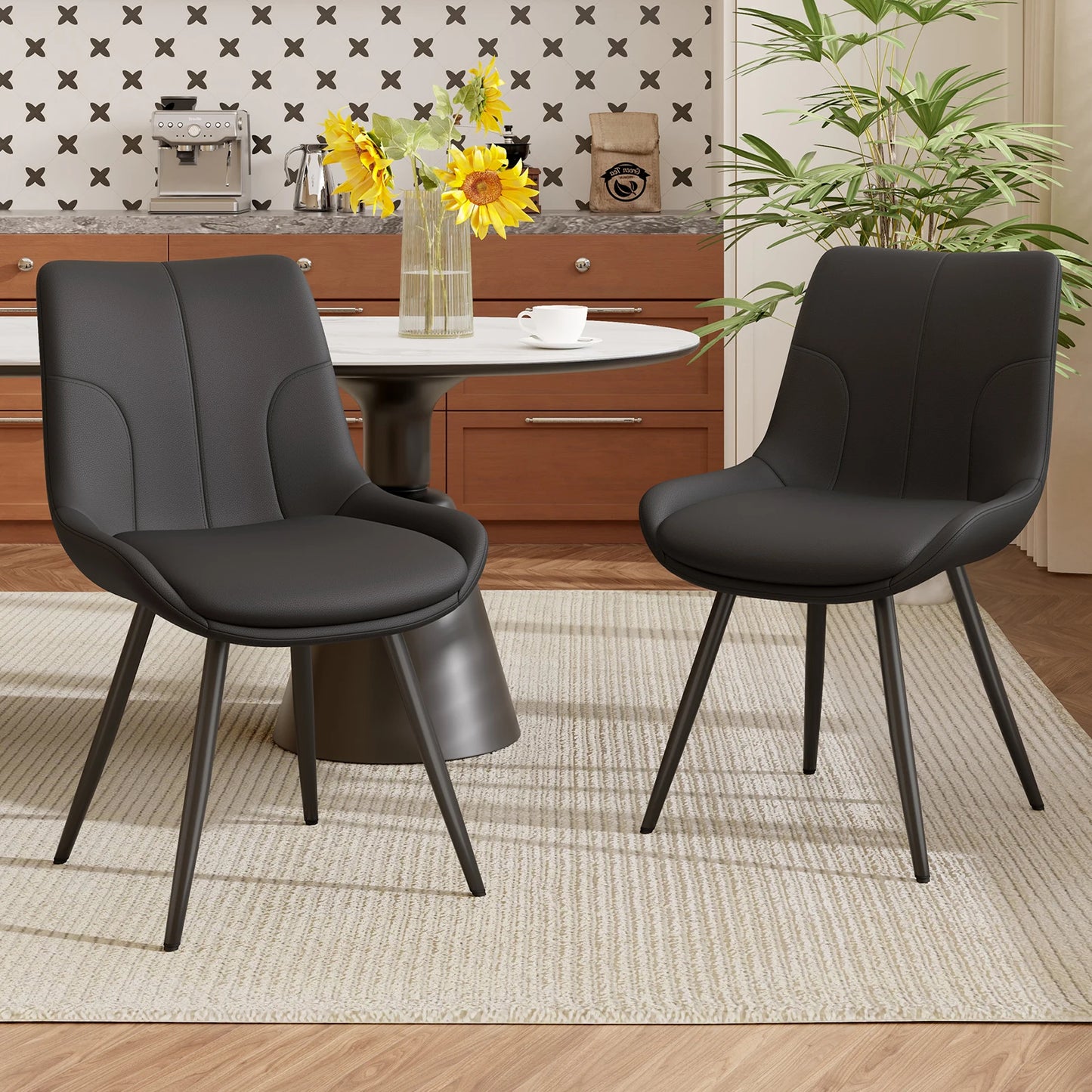 Faux Leather Dining Chairs