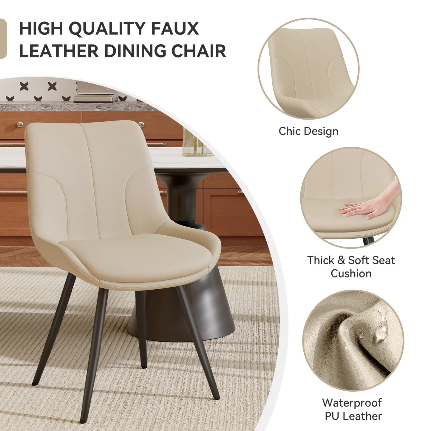 Faux Leather Dining Chairs