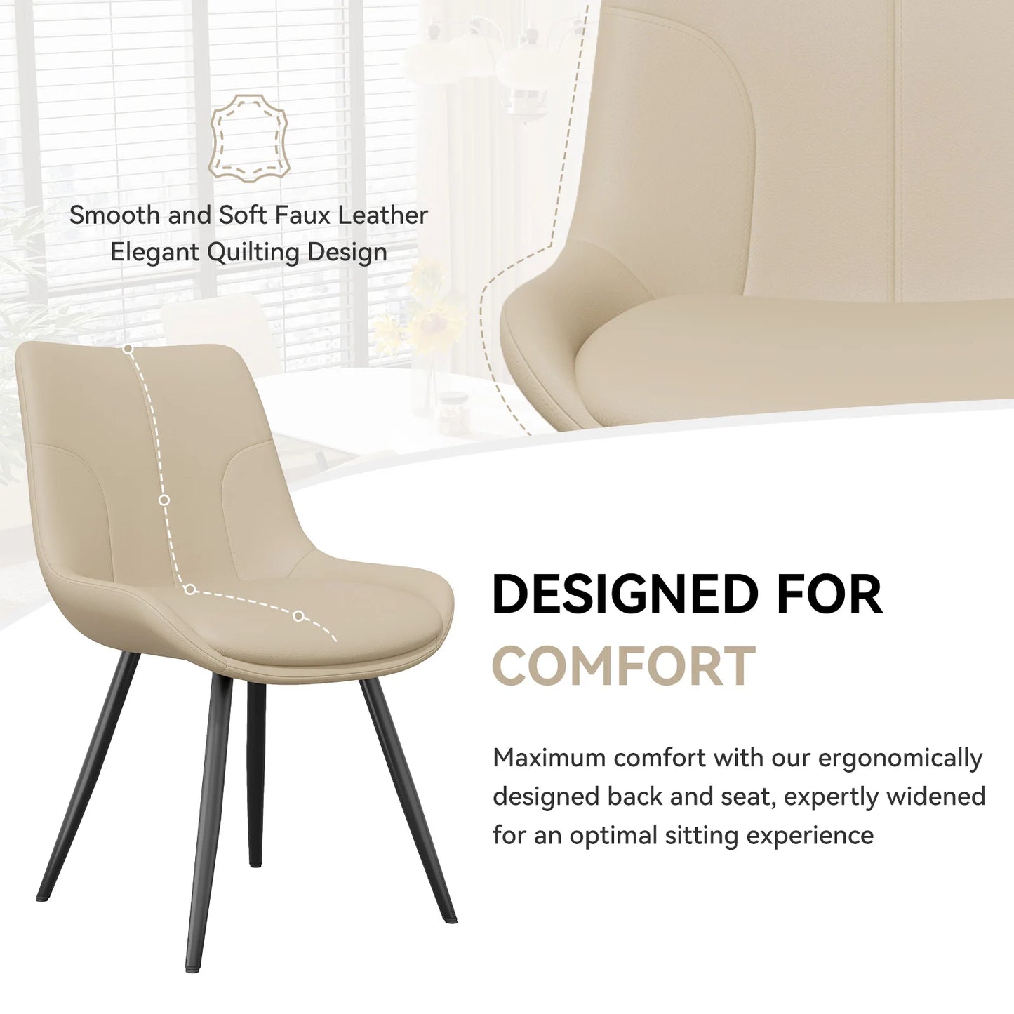 Faux Leather Dining Chairs