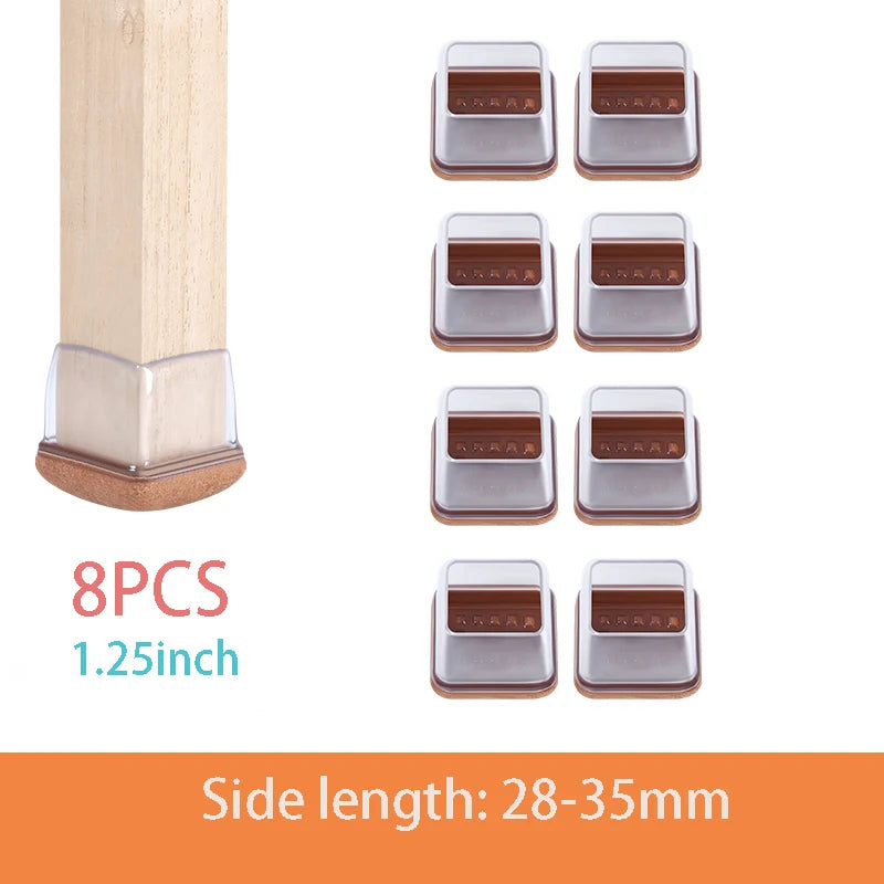 Table Chair Leg Protector Covers with Felt Pads