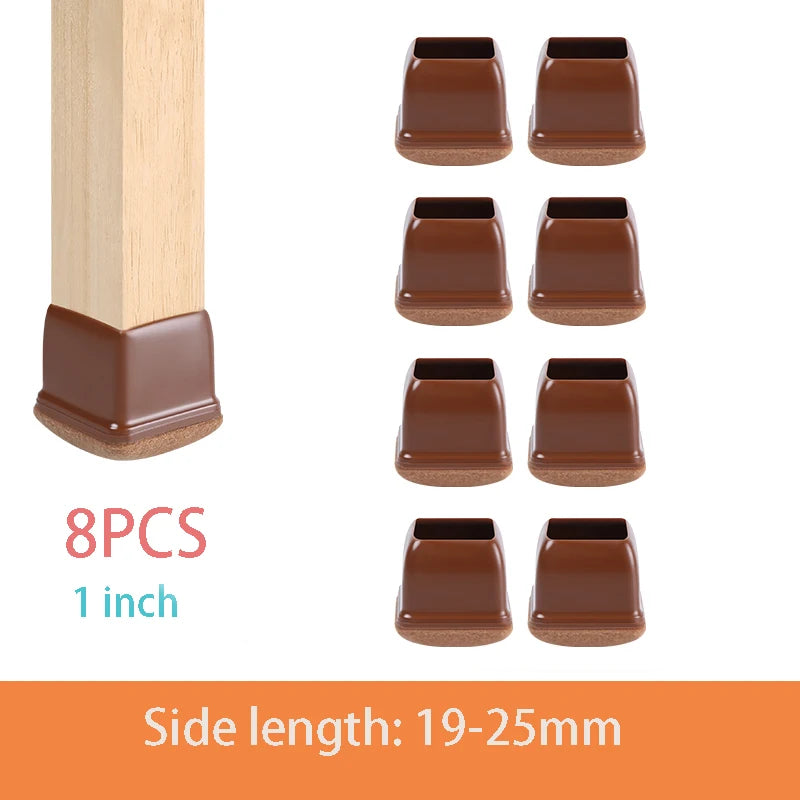 Table Chair Leg Protector Covers with Felt Pads