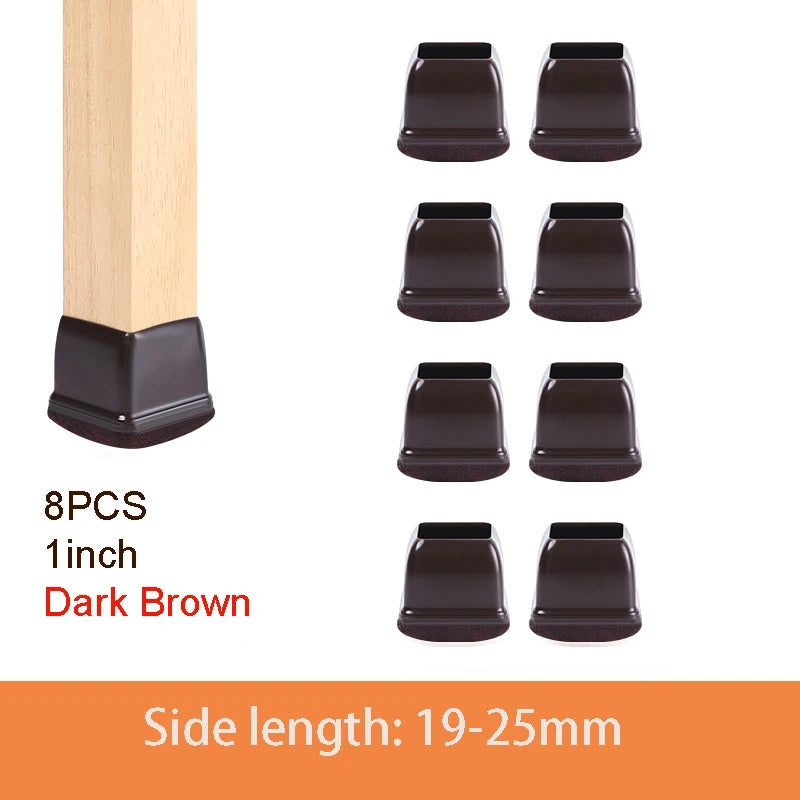 Table Chair Leg Protector Covers with Felt Pads