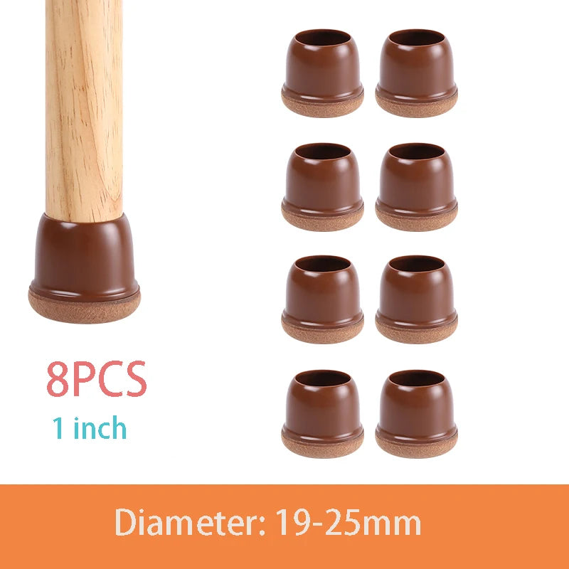 Table Chair Leg Protector Covers with Felt Pads