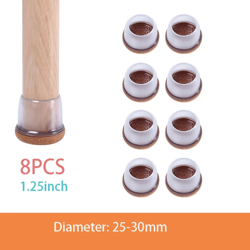 Table Chair Leg Protector Covers with Felt Pads