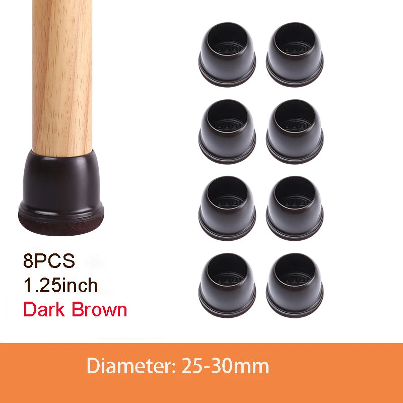Table Chair Leg Protector Covers with Felt Pads