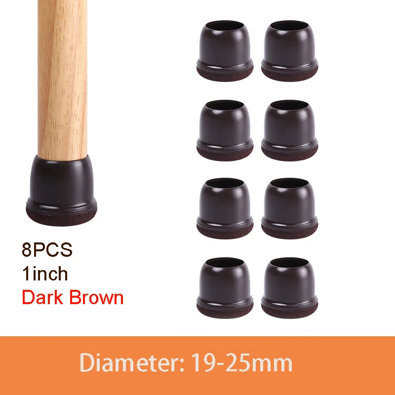 Table Chair Leg Protector Covers with Felt Pads