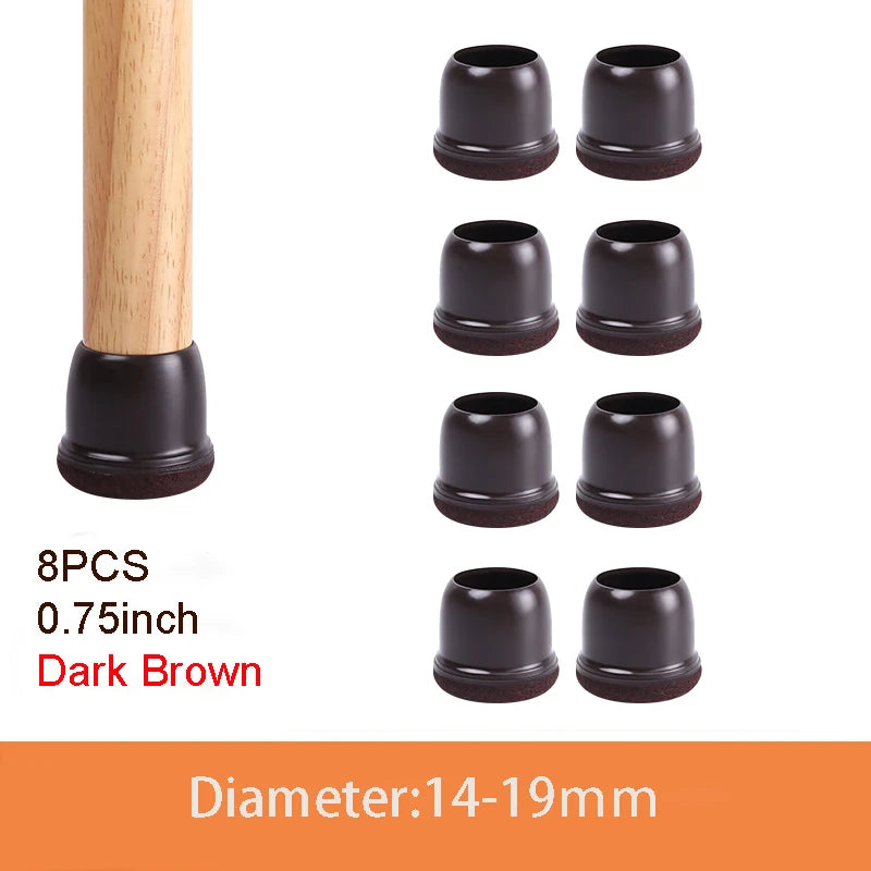 Table Chair Leg Protector Covers with Felt Pads