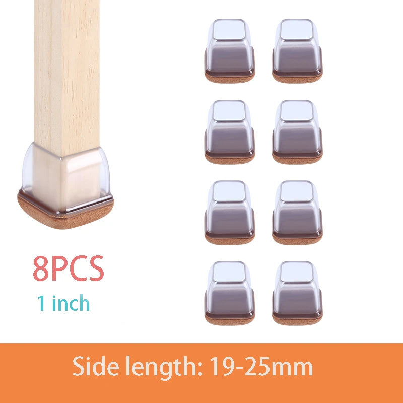 Table Chair Leg Protector Covers with Felt Pads