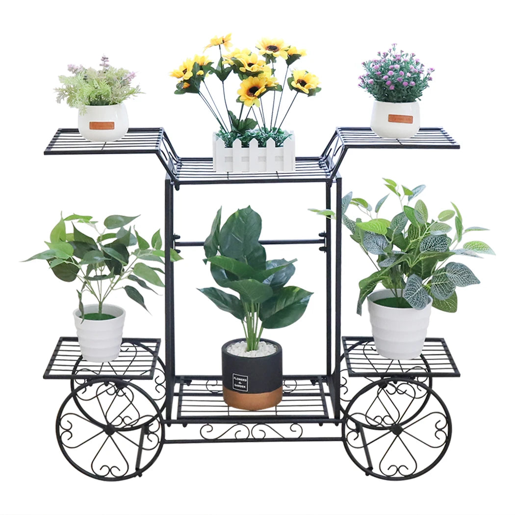 6‑Tier Metal Plant Cart