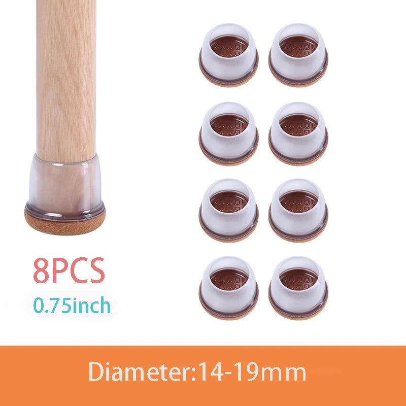 Table Chair Leg Protector Covers with Felt Pads