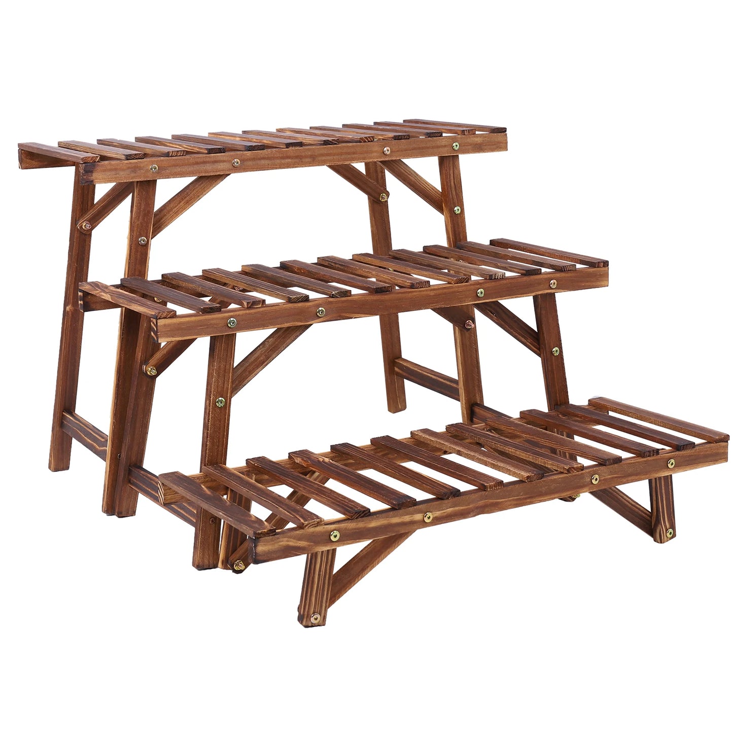3‑Piece Wood Plant Stand