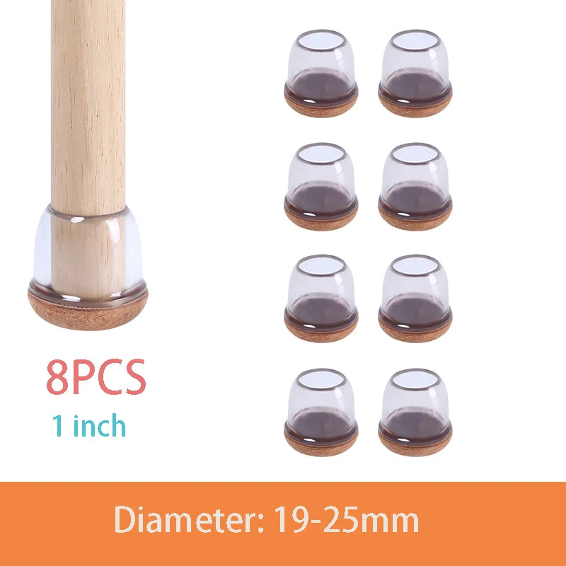 Table Chair Leg Protector Covers with Felt Pads