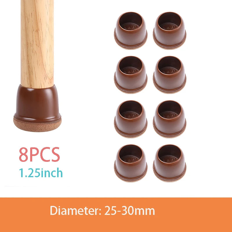 Table Chair Leg Protector Covers with Felt Pads