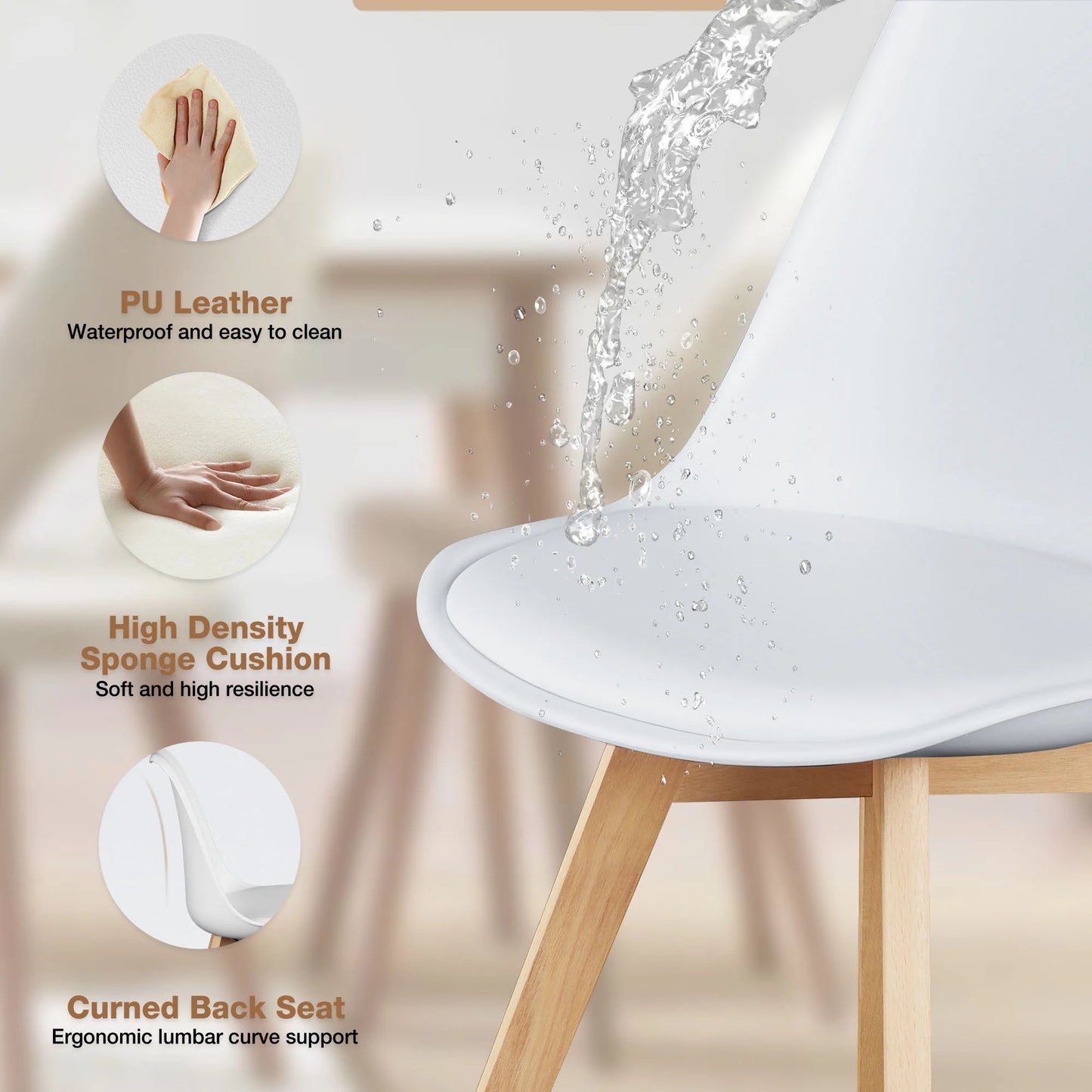 PU Leather Dining Chairs