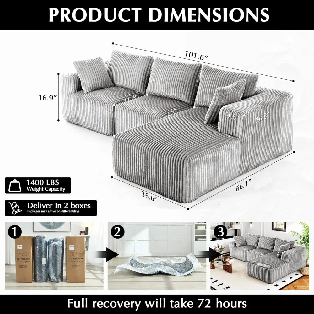L‑Shaped Modular Sofa