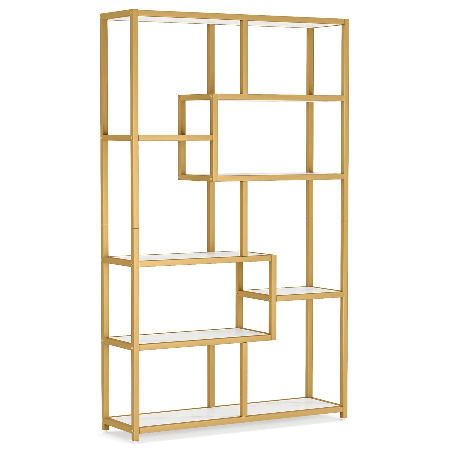 Gold Etagere Bookcase