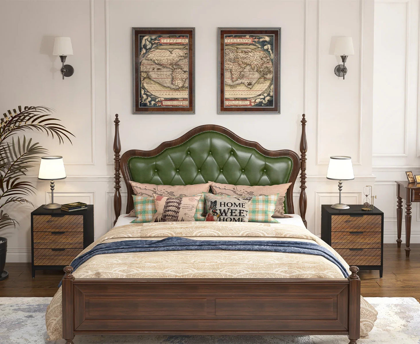 White & Gold Nightstand