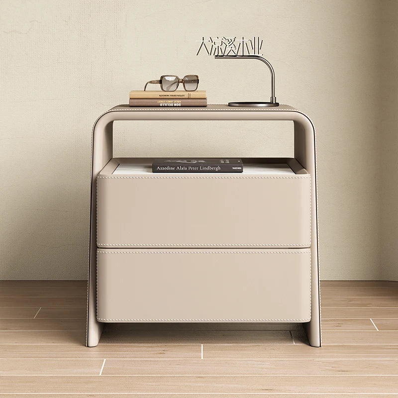 Storage Minimalist Nightstand Nordic Modern Aesthetic Trendy Bedside Table