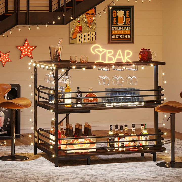 L‑Shaped Home Bar
