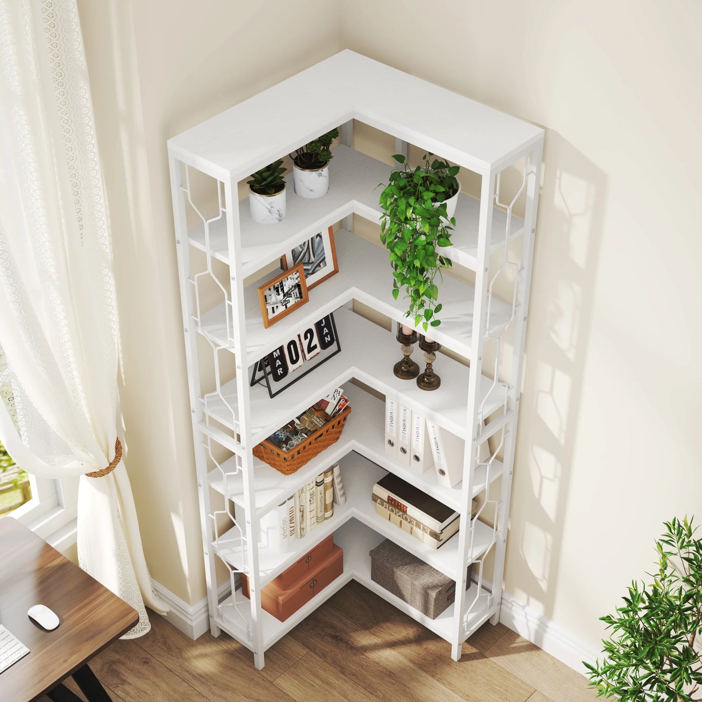 Industrial Corner Shelf