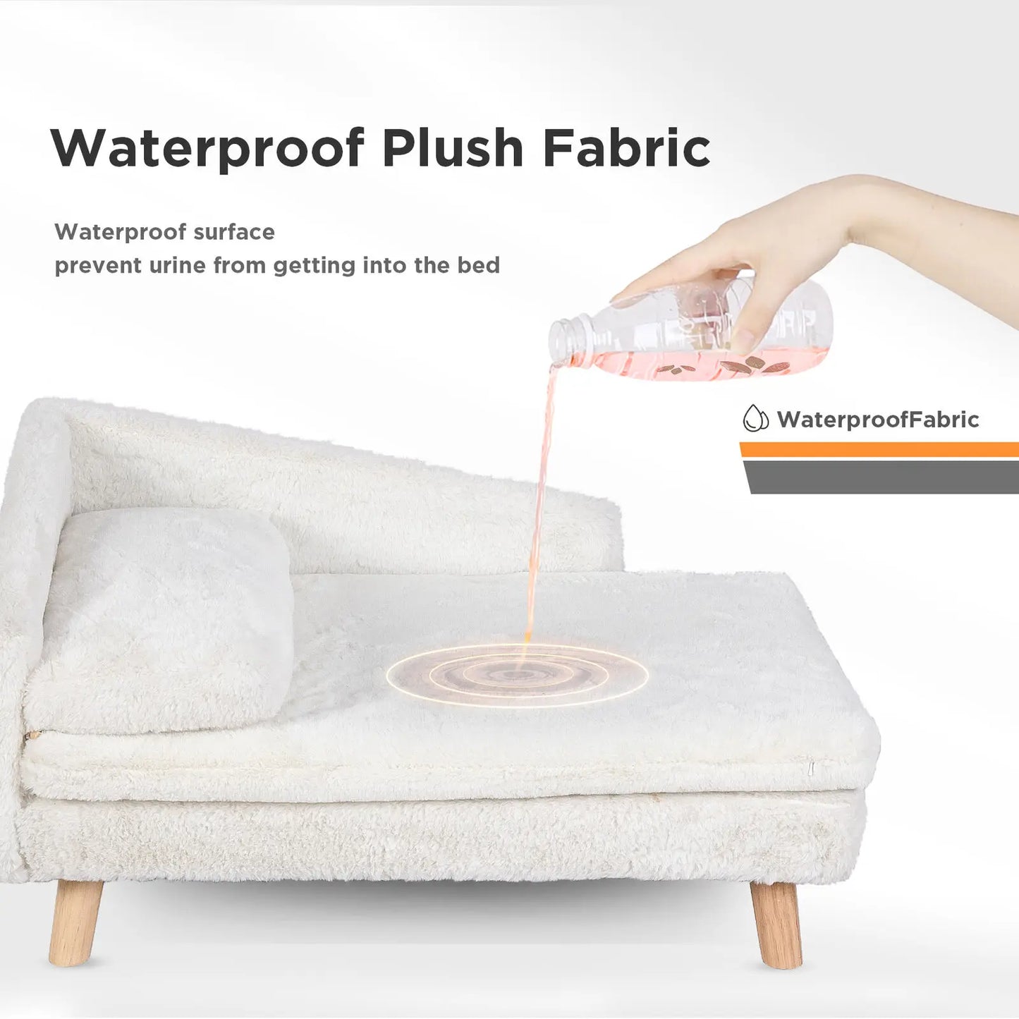 L-Shaped Elevated Pet Sofa Bed