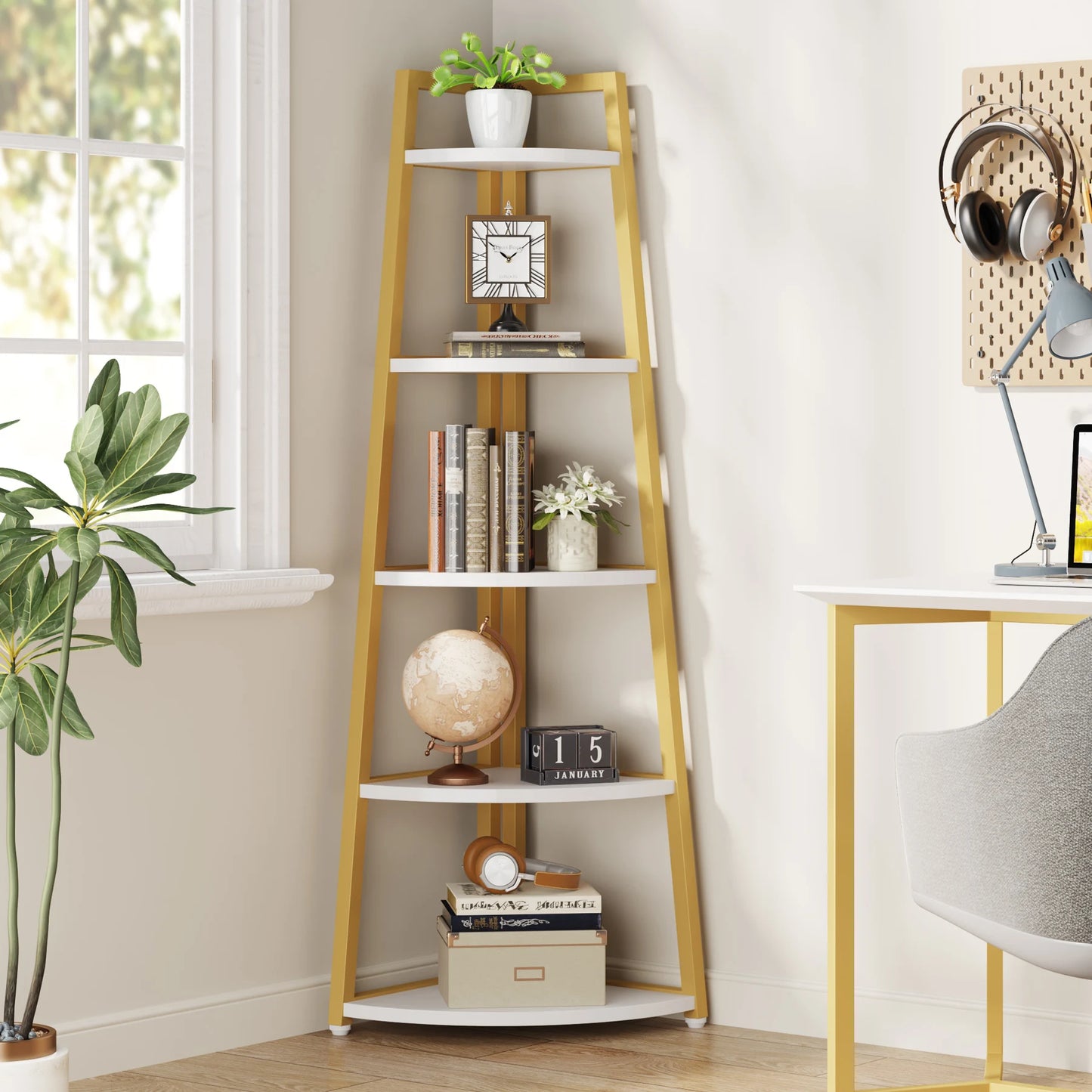 Corner Ladder Bookcase
