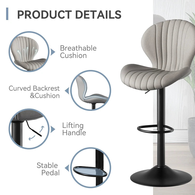 Adjustable Rotating Bar Chairs