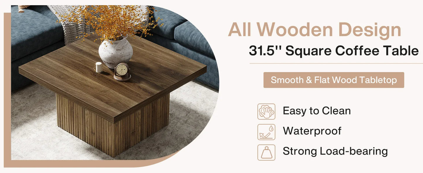 Vintage Square Coffee Table
