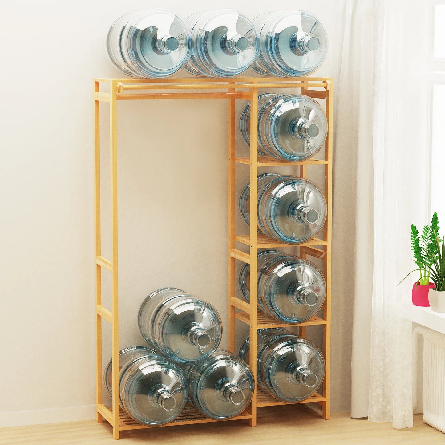 Open Bamboo Clothes Rack