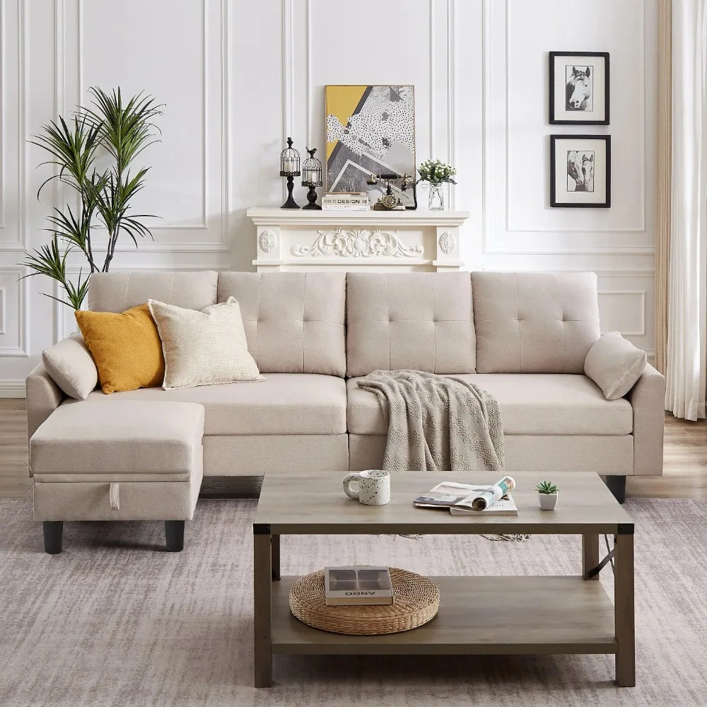 Convertible Sectional Sofa Set