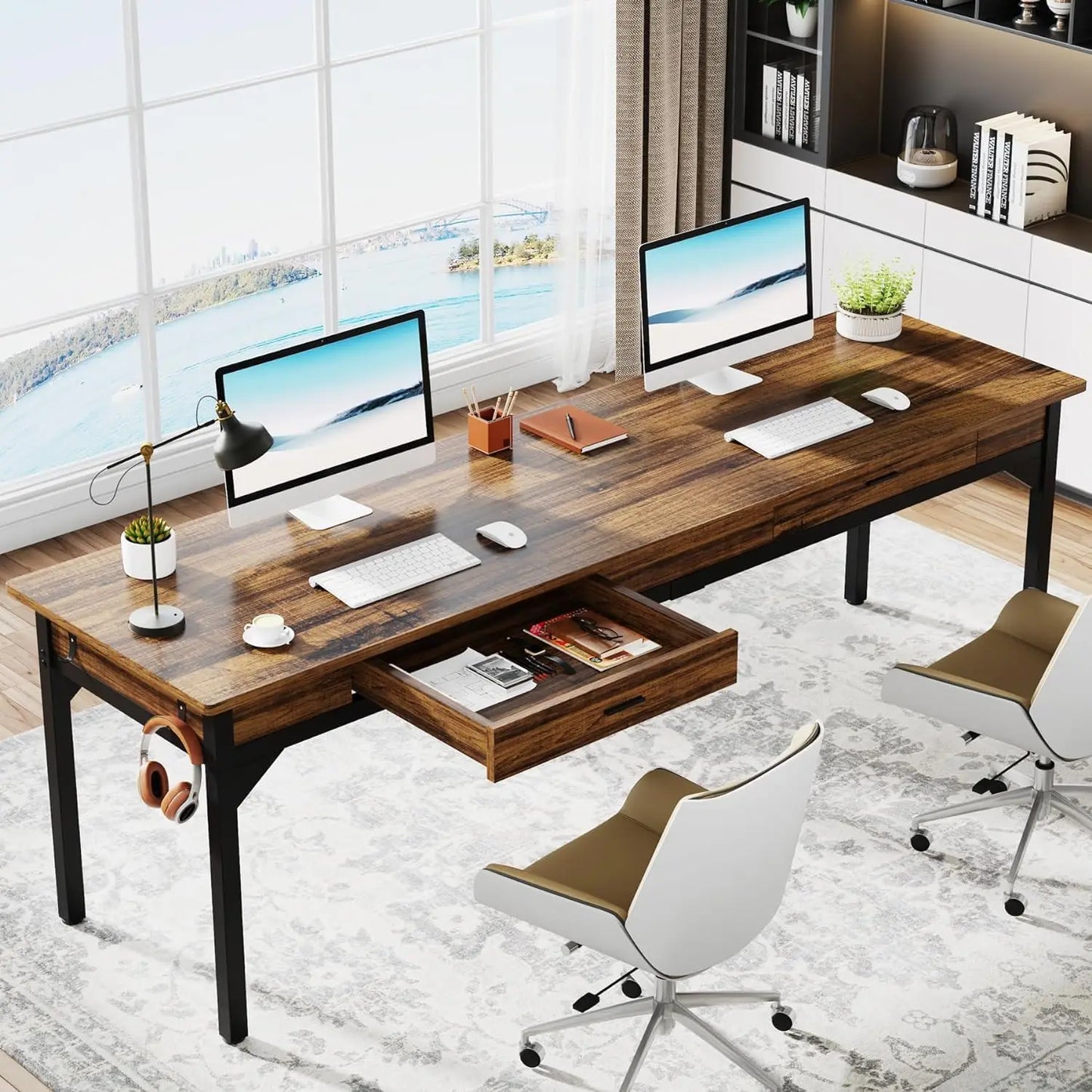 Double Drawer Desk