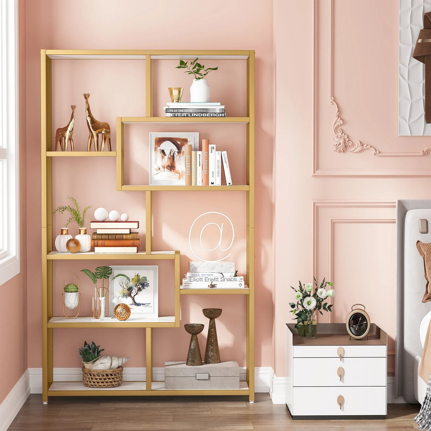 Faux Marble Display Shelf