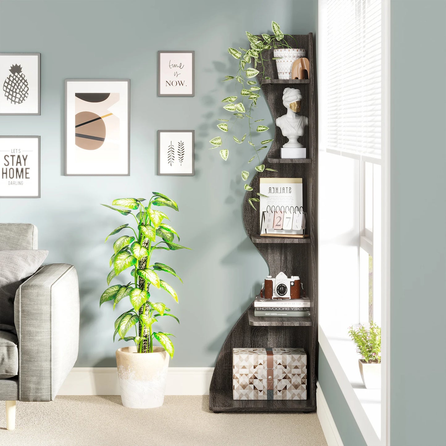 Corner 5‑Tier Shelf