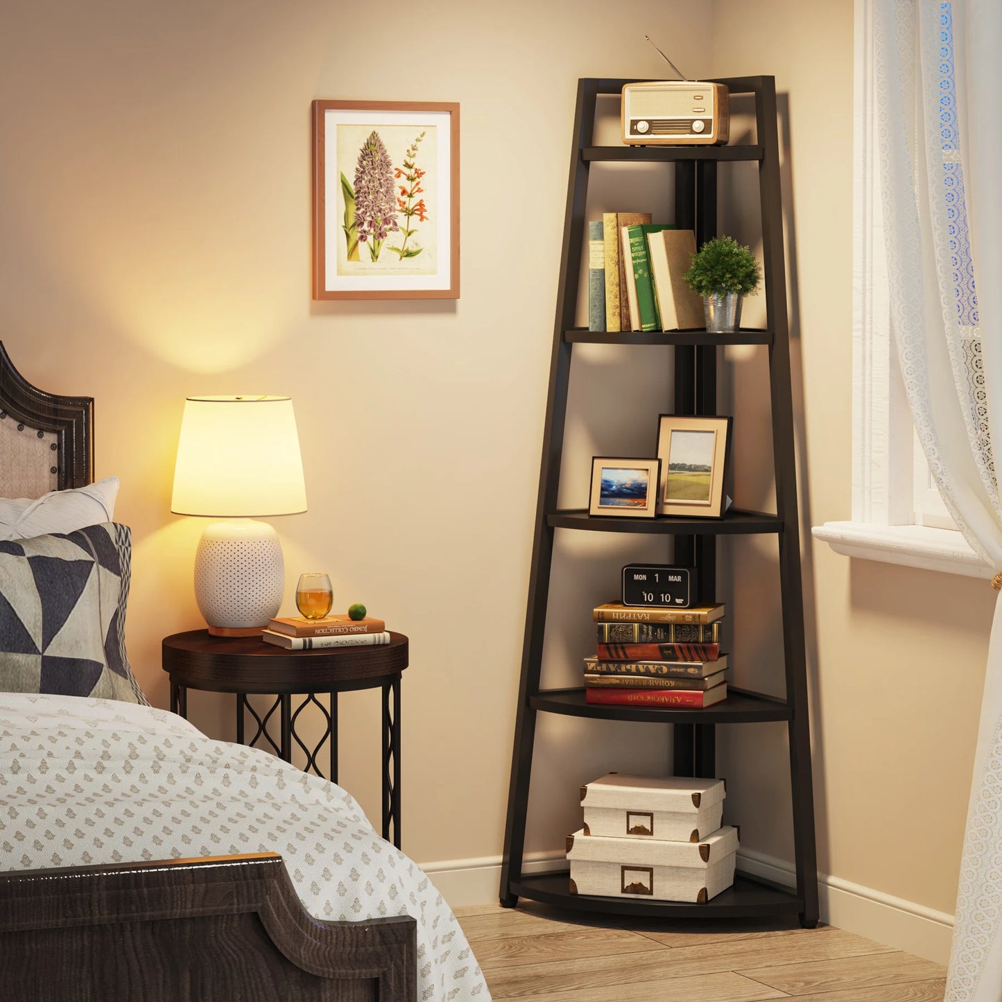 Corner Ladder Bookcase