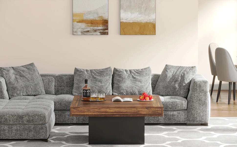 LED Rustic Coffee Table