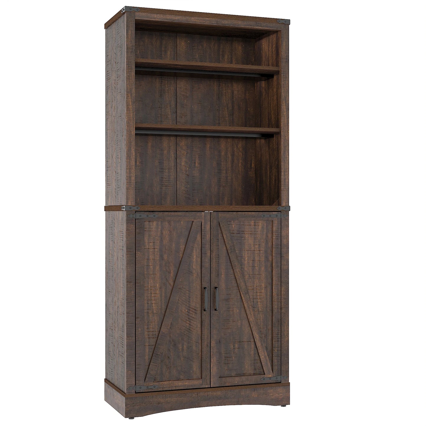 Tall farmhouse storage cabinet