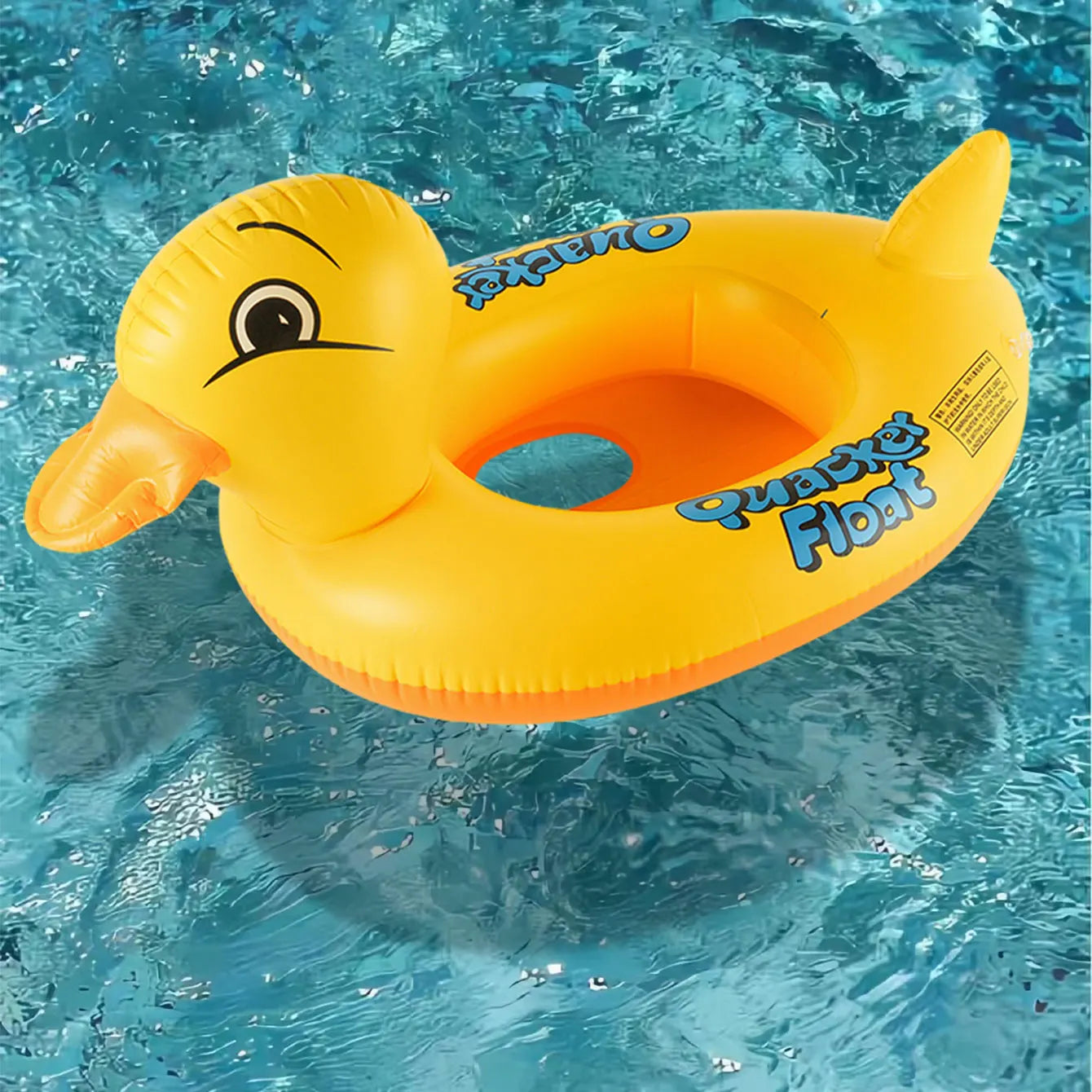 Duck-shaped Thickened Inflatable Underarm Float with Seat Ring