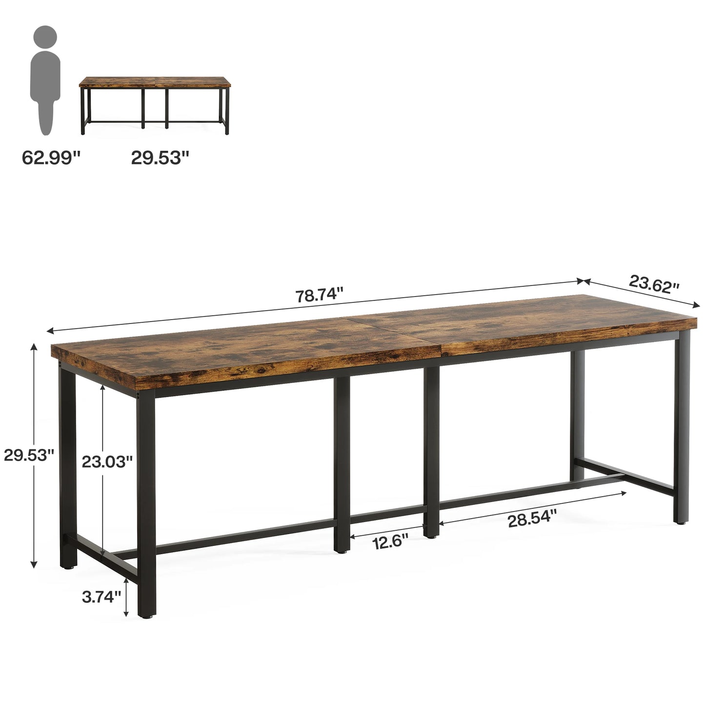 Dual Workspace Desk