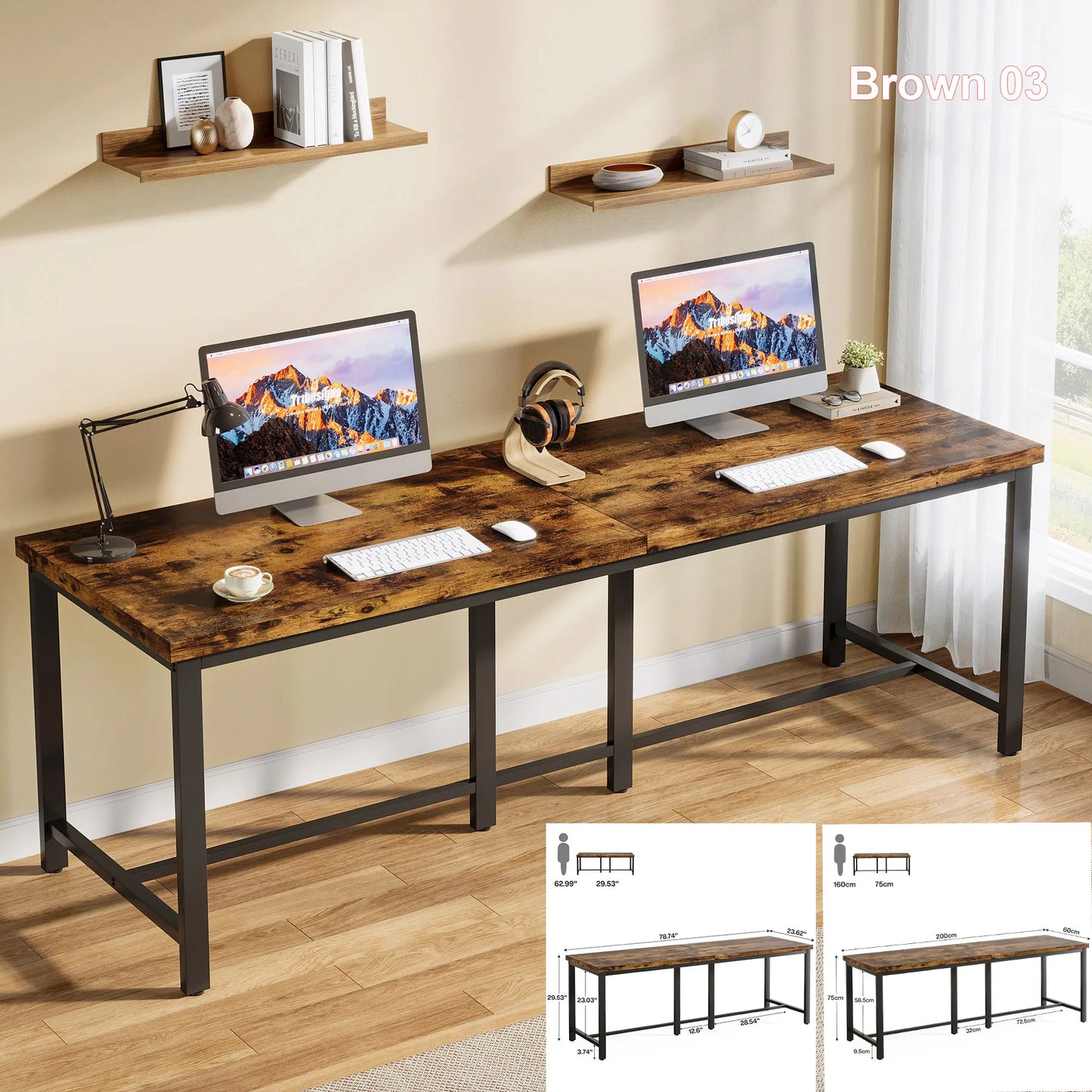 Dual Workspace Desk