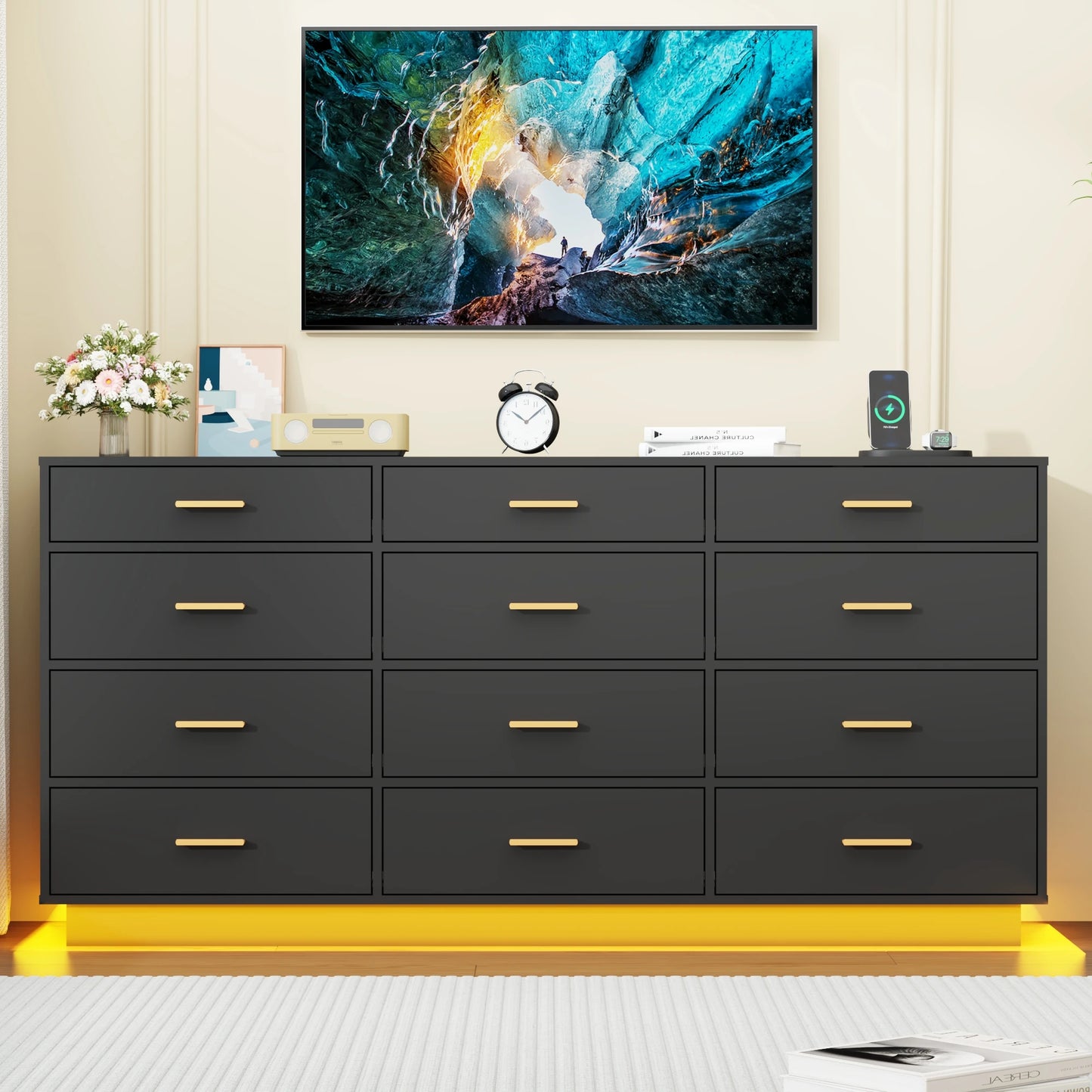 Modern chest of drawers for the living room