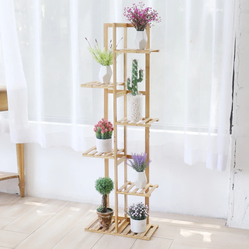 Corner Bamboo Plant Stand