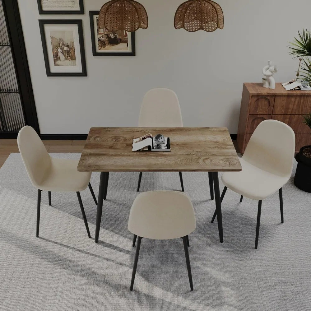 47-Inch Wooden Dining Set