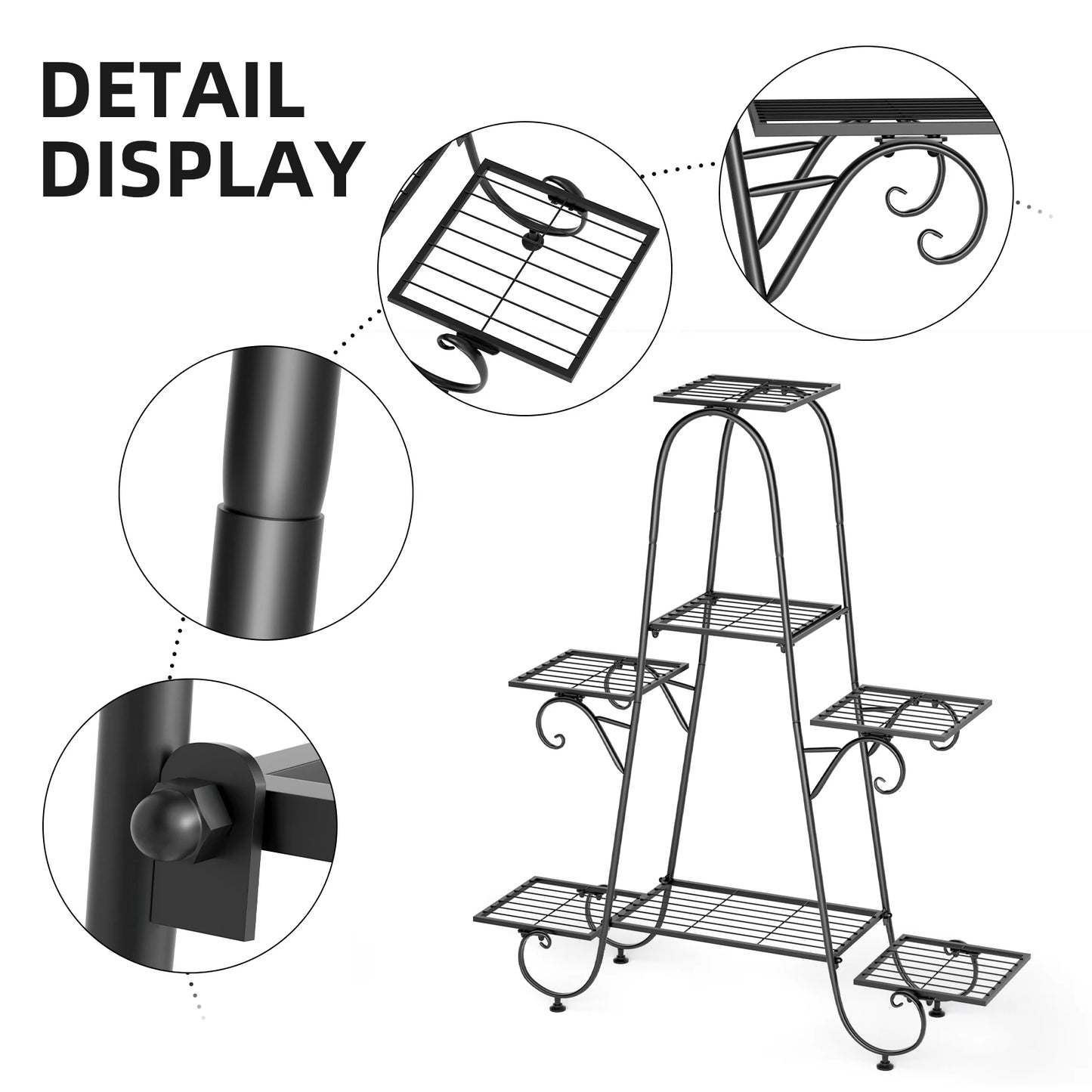 7-Tier Metal Plant Rack