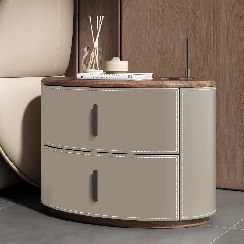 Simple Aesthetic Bedside Table Unique Style Italian Nordic Elegant Nightstands