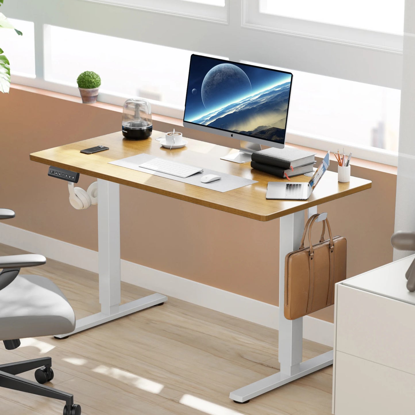 Electric Height Adjustable Standing Desk – 40x24 Inch