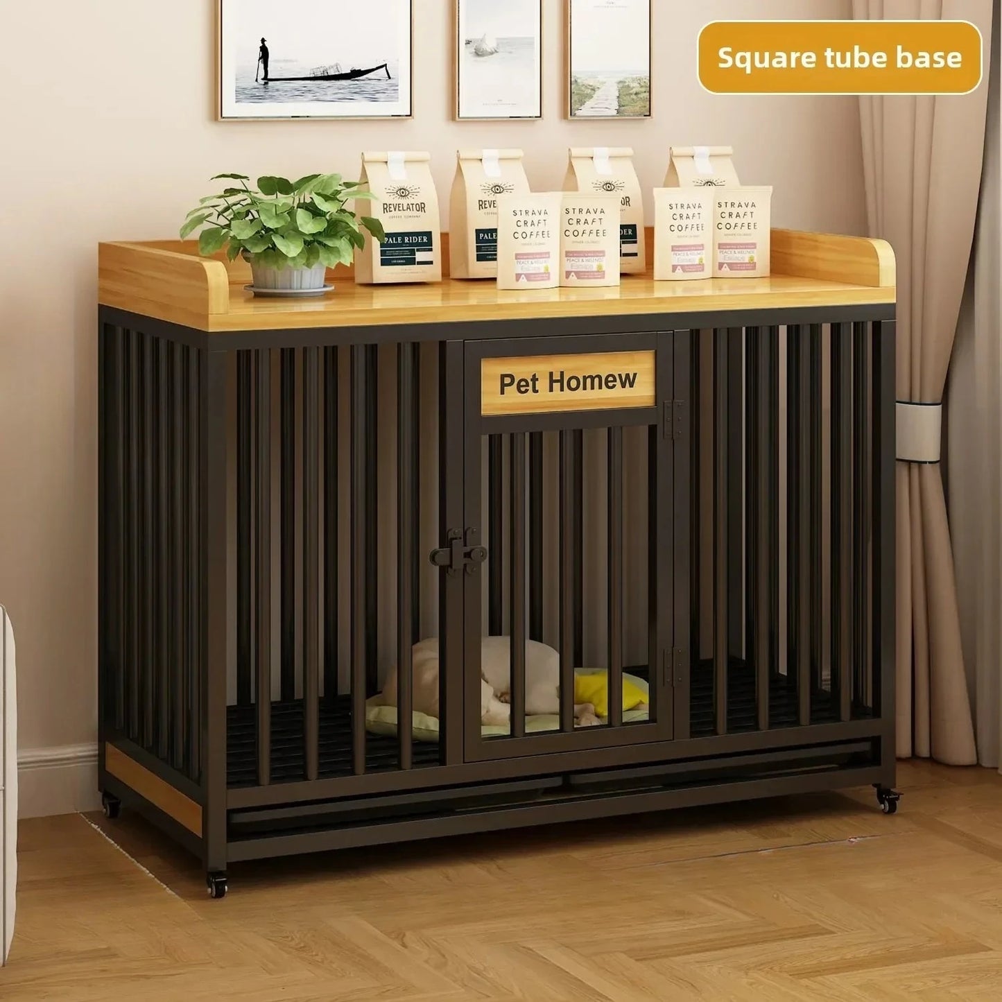 Square Tube Dog Fence Kennel
