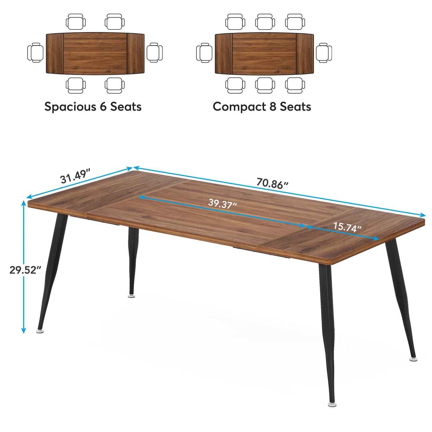6FT Industrial Conference Table