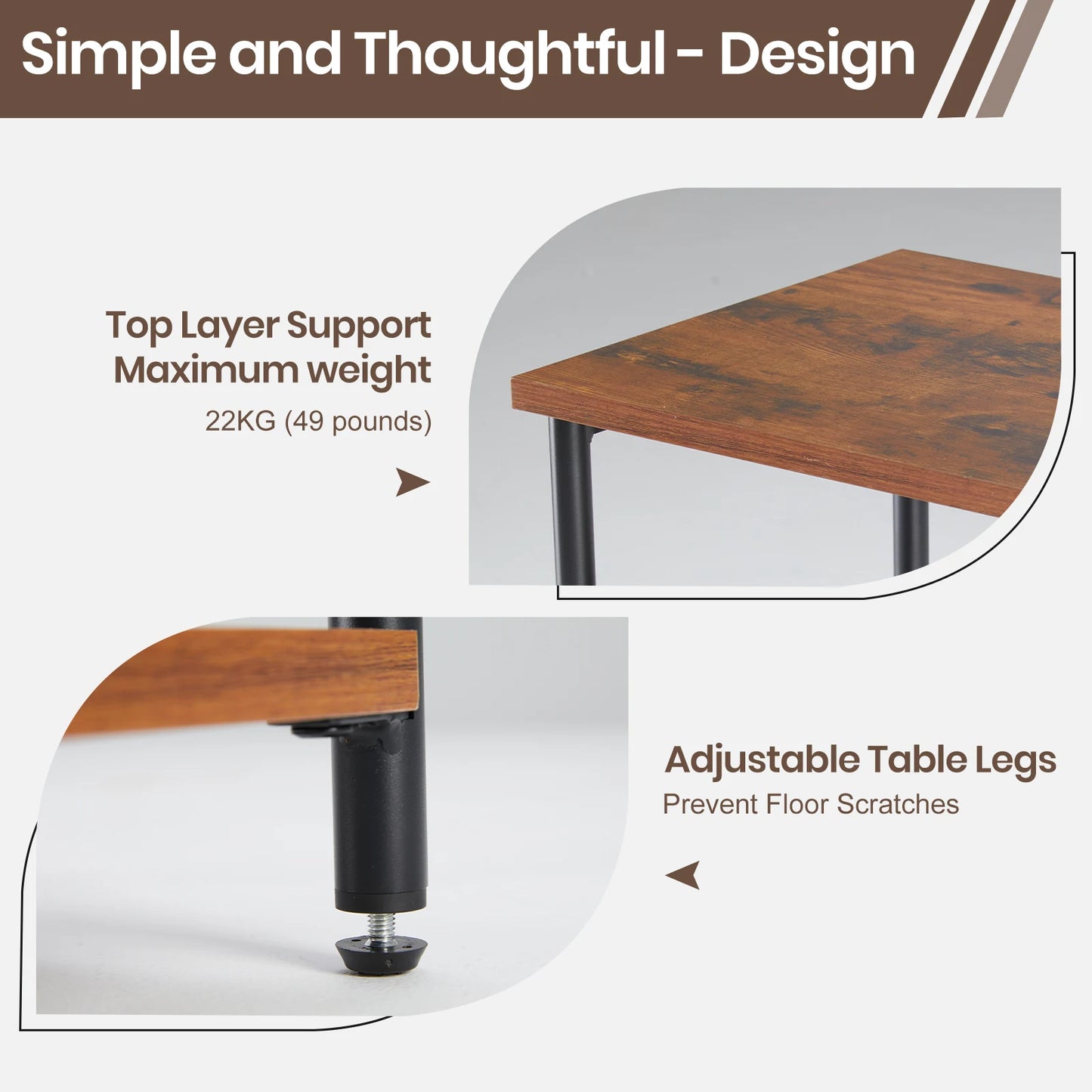 2/3-Tier End Table