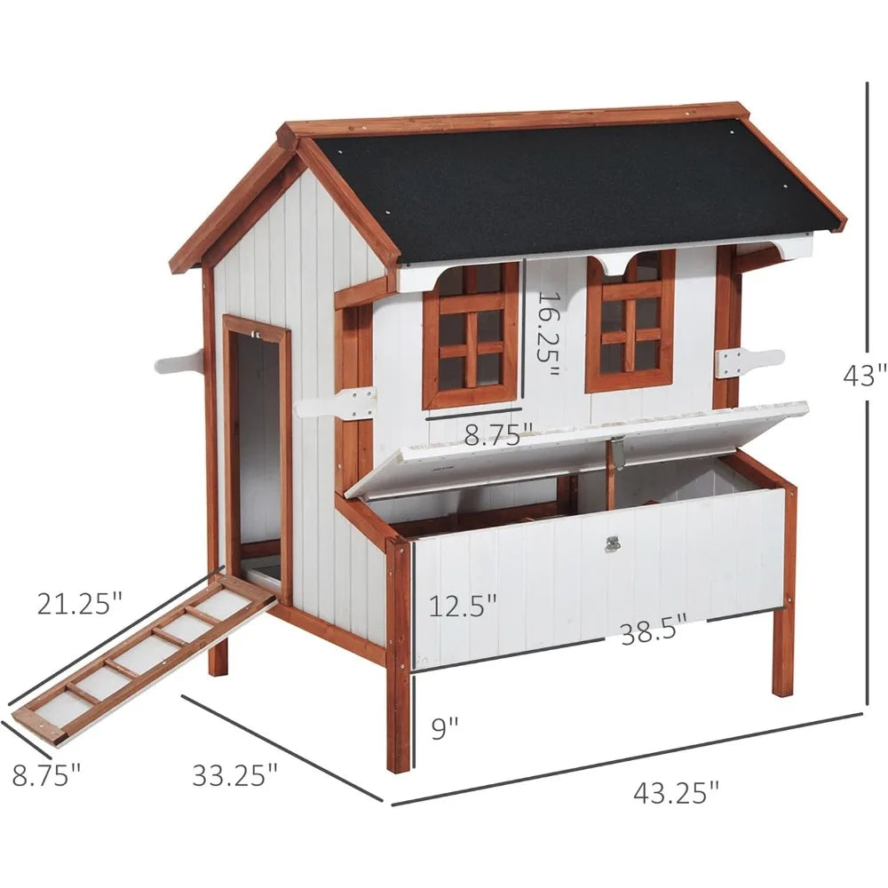 Portable Wooden Chicken Coop