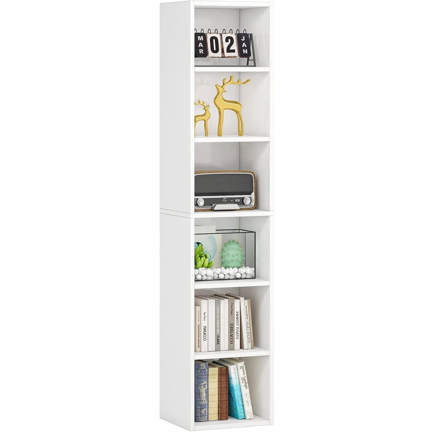 Narrow Corner Bookcase